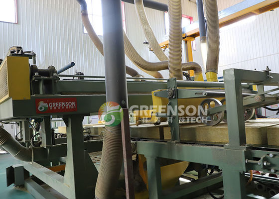 قیمت خوب پنل پشم معدنی سنگ پنل تولید خط با 80-200kg/m3 تراکم آنلاین