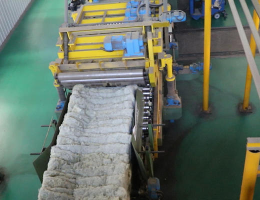 قیمت خوب Automatic Mineral Wool Board Production Line with PLC Control System and Overseas Engineer Support for High Efficiency آنلاین