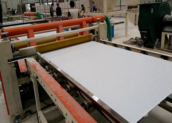 قیمت خوب خط تولید ماشین آلات ساخت کاشی های سقف جیپسی لایه دار Pvc نیمه خودکار آنلاین