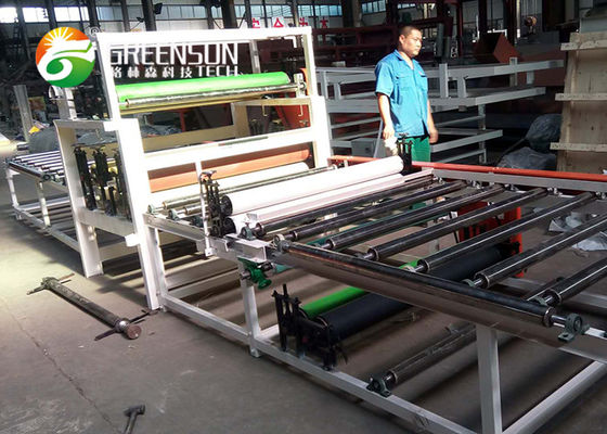 PVC / آلومینیوم فویل خط تولید کاشی های روکش گچ روکش با سیستم کنترل PLC