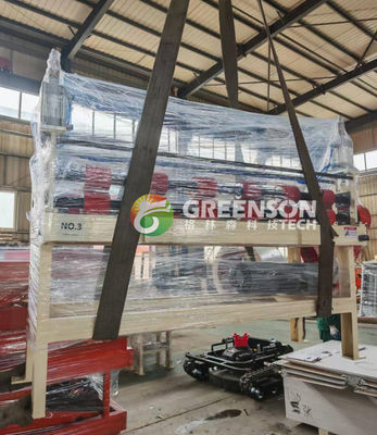 ماشین اتوماتیک PVC لایه دار گیتس با لایه بندی موثر 1300mm، سیستم PLC و ظرفیت 2-6 میلیون متر مربع / سال