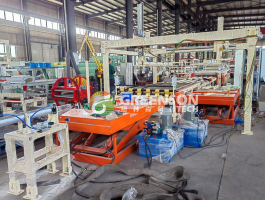 قیمت خوب دستگاه لمینیت کاملاً اتوماتیک برای تخته گچی با روکش PVC با ولتاژ 380 ولت 50 هرتز و ظرفیت 2 تا 6 میلیون متر مربع آنلاین
