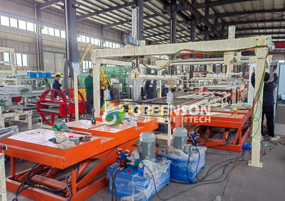 قیمت خوب Fully Automatic Lamination Machine for PVC Gypsum Ceiling Tiles with 380V Voltage 1300mm Max Laminating Width and 5-30mm Thickness آنلاین