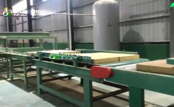 قیمت خوب ماشین ساخت پنل صخره ای اتوماتیک با عرض تخته 1200-2400mm، تراکم 80-200kg / m3 و کنترل PLC برای دقت آنلاین