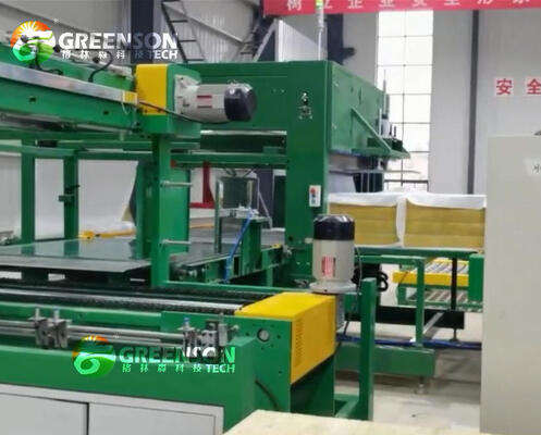 قیمت خوب خط تولید پانل پشم سنگ معدنی با چگالی بالا برای دیوار خارجی با ظرفیت 40-150 کیلوگرم بر متر مکعب، 10000-60000 تن در سال و توان کل 200-300 کیلووات آنلاین