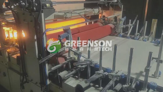 ماشین لامین کردن چسب گرم PUR اتوماتیک برای تخته MDF با سرعت تولید 5-17m / min