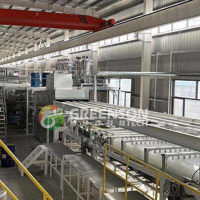 قیمت خوب دستگاه ساخت ساندویچ پنل سنگی کاملا خودکار با کارایی بالا برای عملکرد آسان در برنامه های سقف و دیوار آنلاین