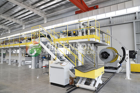 قیمت خوب دستگاه خط تولید پنل ساندویچ PU کاملا اتوماتیک با قدرت 300kW و عرض قابل تنظیم آنلاین