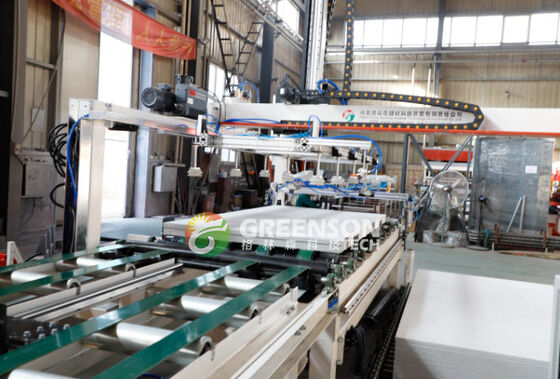 قیمت خوب Fast Gypsum Board Strip Cutting Machine For 1200 Mm*2400 Mm Boards Producing 100mm Wide Slats آنلاین