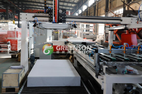 قیمت خوب High Efficiency Dust Free Cutting Gypsum Board Slitting Machine For 100mm Wide Slats آنلاین