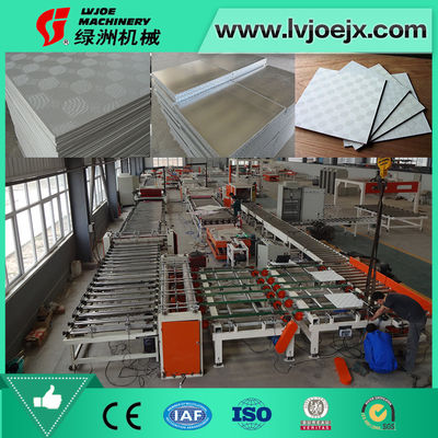 ماشین آلات لمینیت PVC وینیل کاملا اتوماتیک برای Sheetrock Gypsum Plasterboard